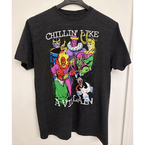 Marvel "Chillin' Like A Villain" Graphic T-Shirt - Size Large